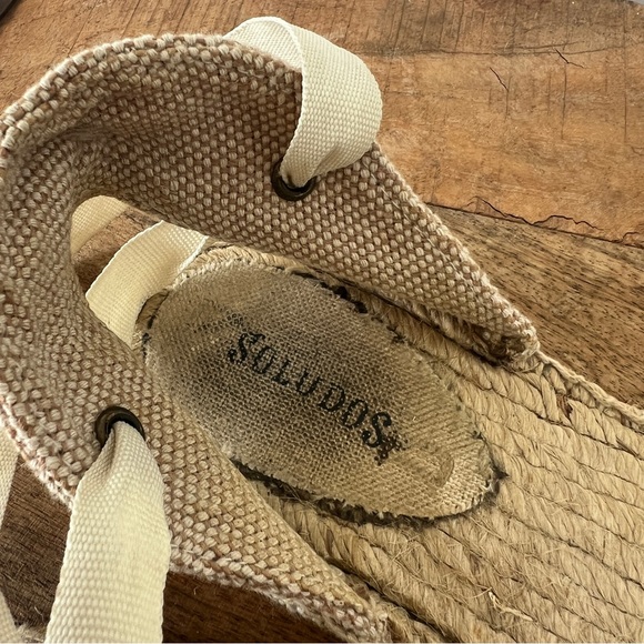 Soludos Lace Up Leather Espadrille - Picture 6 of 10